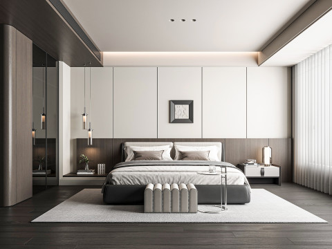 Modern bedroom 3D 모델