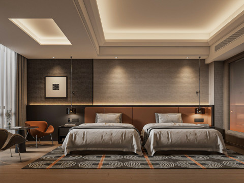 Modern bedroom 3D 모델