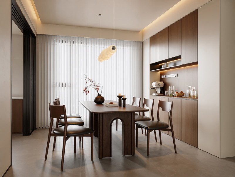 Modern dining room 3D मॉडल .c4d .max .obj .3ds .fbx .stl .blend 