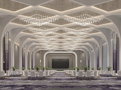 Modern lobby 3D 모델