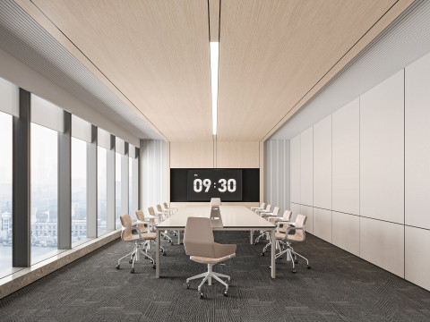 Modern office room Modello 3D