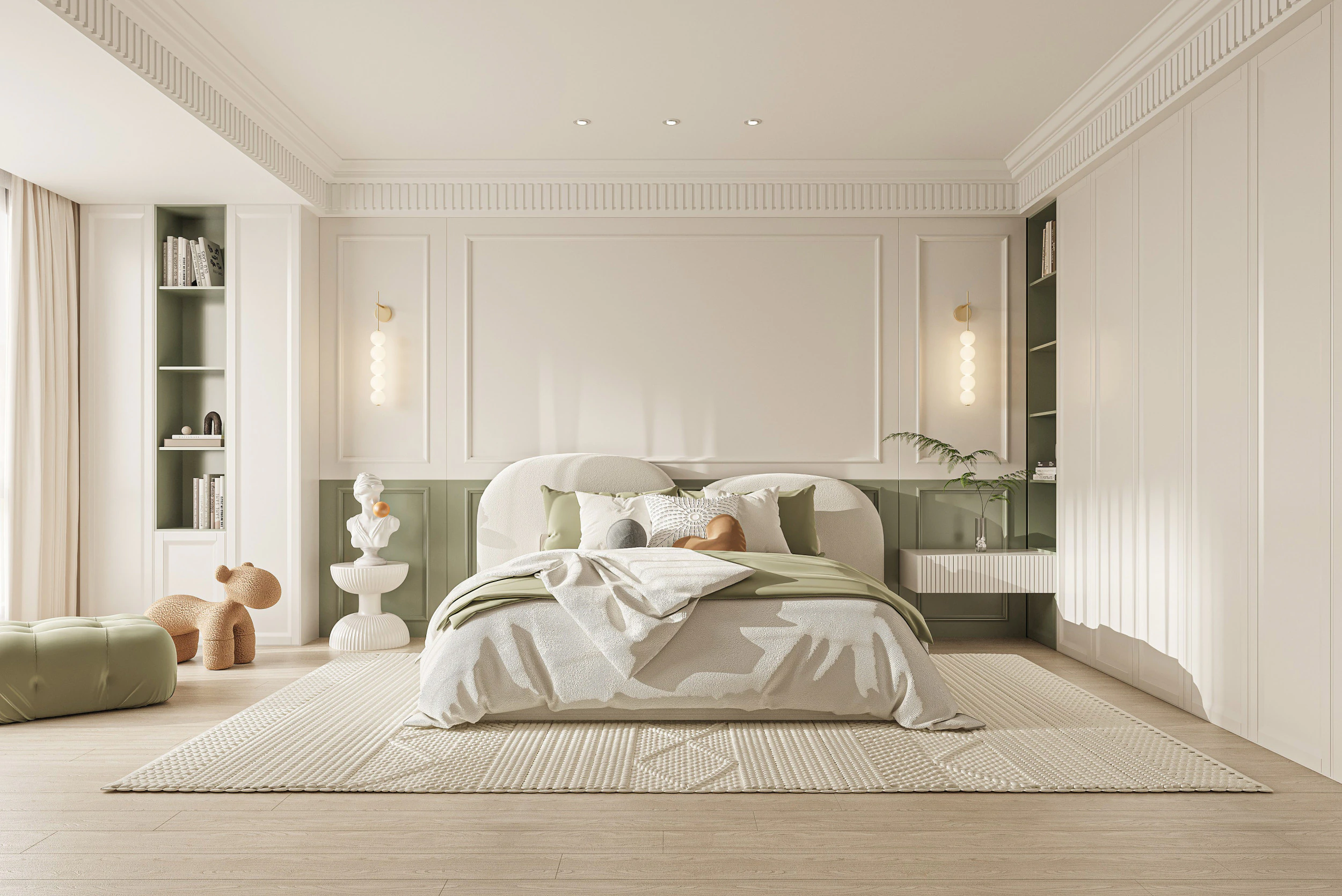 Modern bedroom 3D Model .c4d .max .obj .3ds .fbx .stl .blend