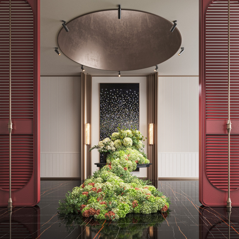 Modern lobby Modèle 3D .c4d .max .obj .3ds .fbx .stl .blend 