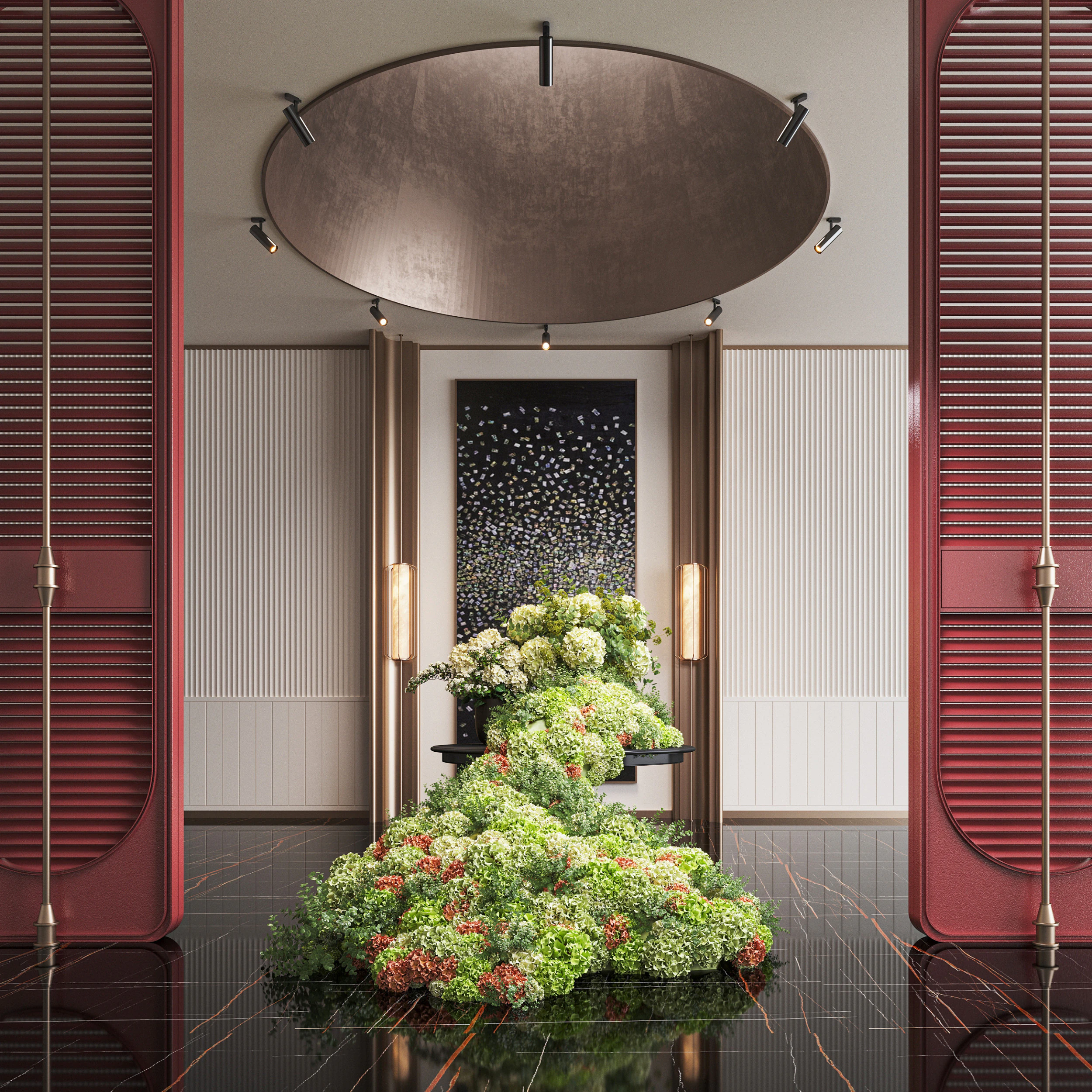 Modern lobby 3D Model .c4d .max .obj .3ds .fbx .stl .blend 
