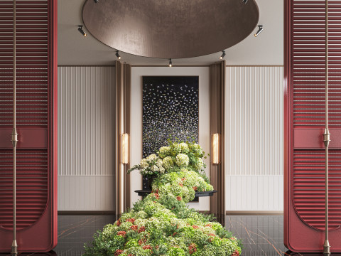 Modern lobby 3D Model