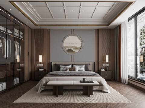 Modern bedroom Modelo 3D