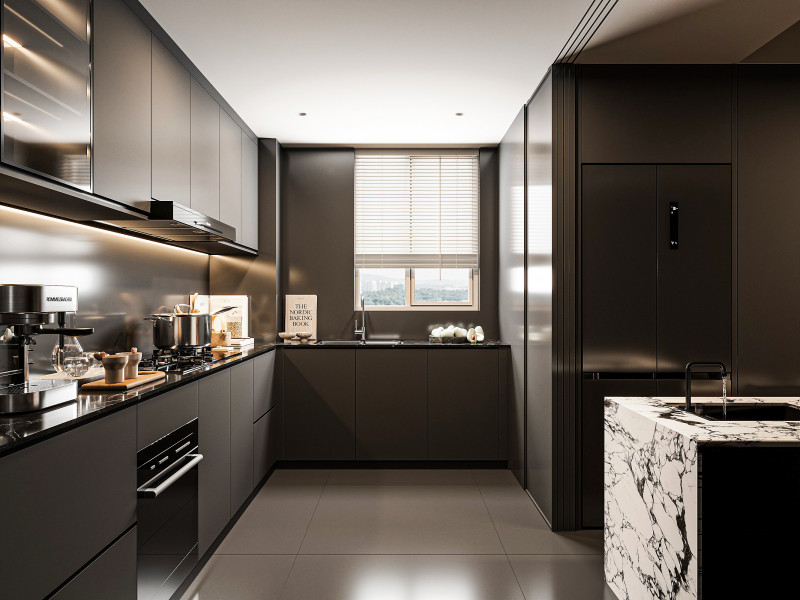Modern kitchen 3D मॉडल .c4d .max .obj .3ds .fbx .stl .blend 