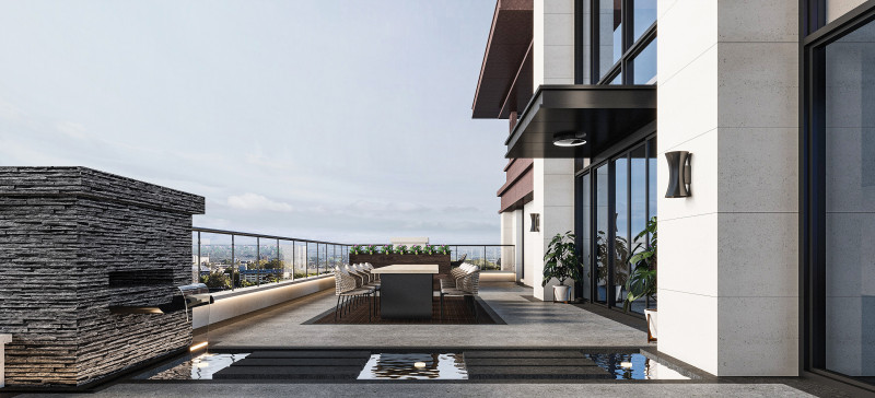 Modern balcony Model 3D .c4d .max .obj .3ds .fbx .stl .blend 