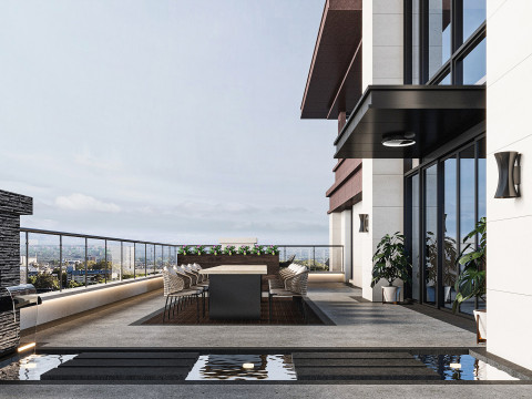 Modern balcony 3D 모델