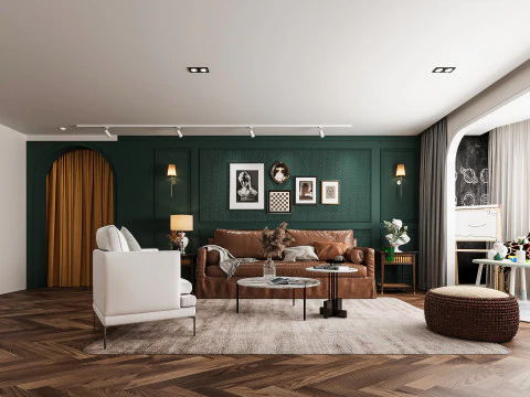 Modern living room 3D Model