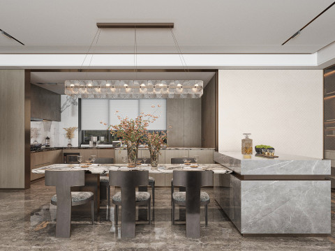 Modern living room 3D Modell