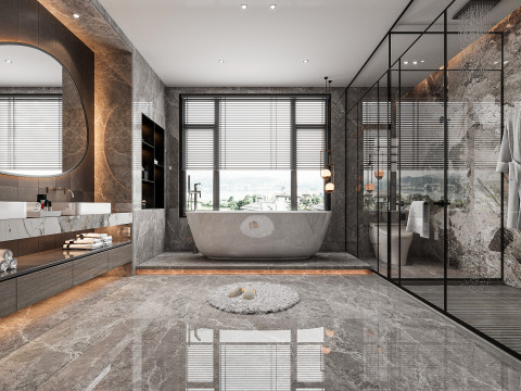 Modern bathroom 3D 모델