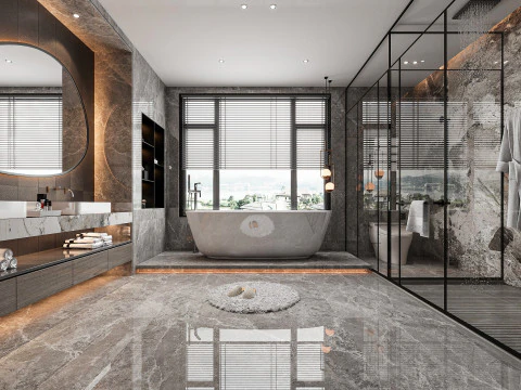 Modern bathroom 3D Model