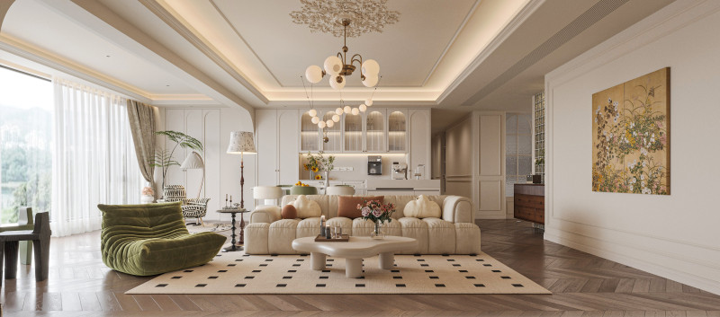 Modern living room 3D-Modell .c4d .max .obj .3ds .fbx .stl .blend 