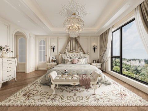 Modern bedroom 3D Model