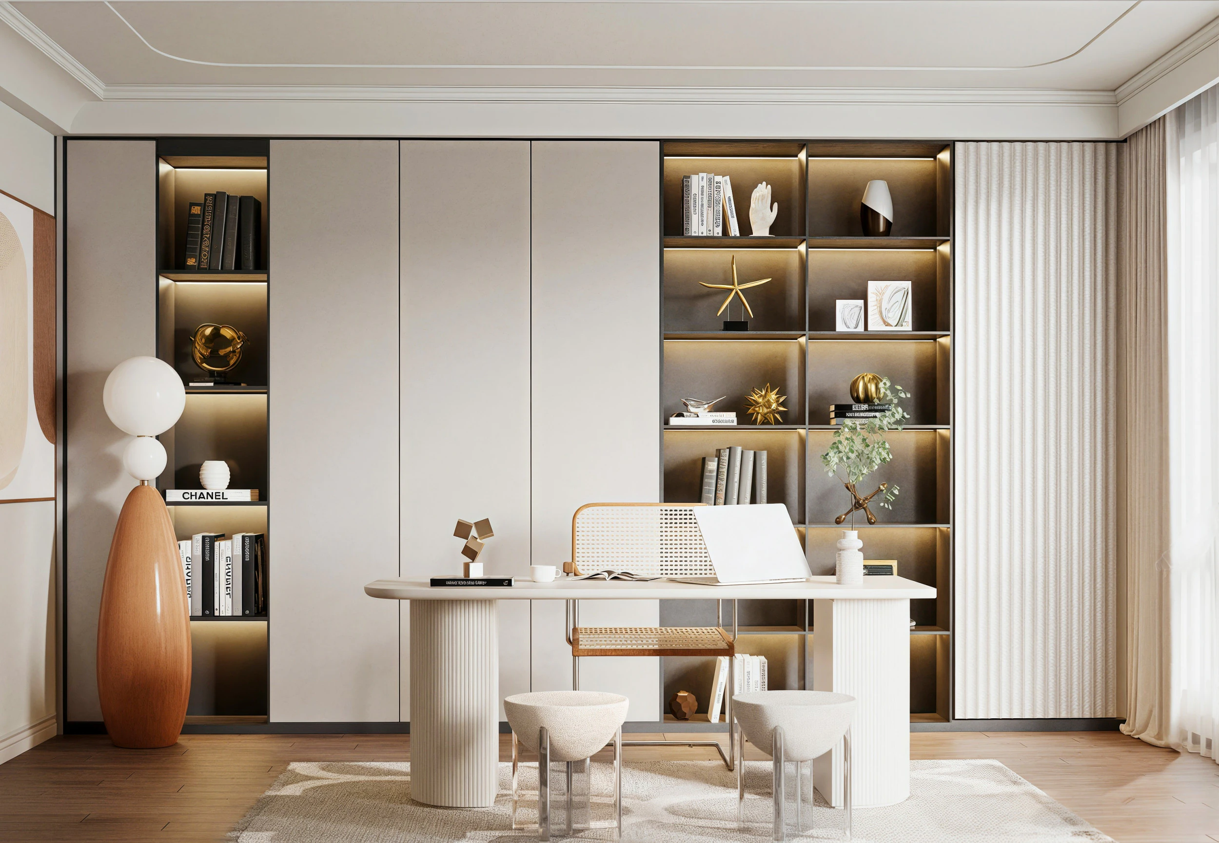 Modern office 3D Model .c4d .max .obj .3ds .fbx .stl .blend 