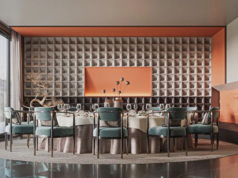 Modern Restaurant 3D Model