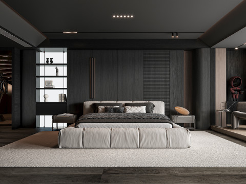 Modern bedroom 3D 모델