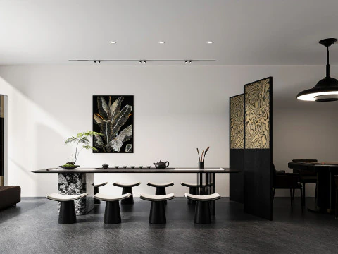 Escrit&oacute;rio moderno Modelo 3D