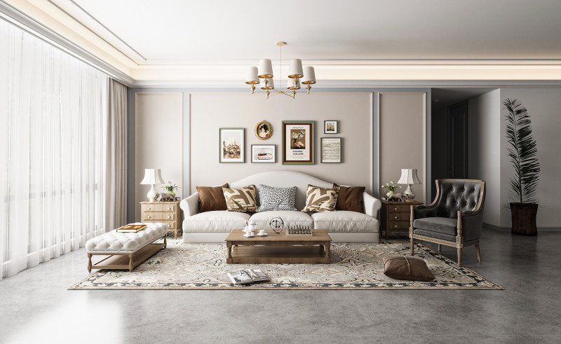 Modern living room Modelo 3D .c4d .max .obj .3ds .fbx .stl .blend 