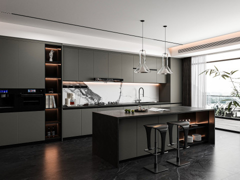 Modern kitchen 3D Model