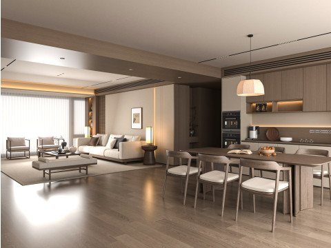Modern living room 3D 모델