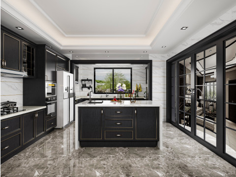 Modern kitchen 3D 模型