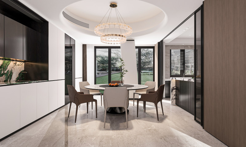 Modern dining room 3D 모델 .c4d .max .obj .3ds .fbx .stl .blend 
