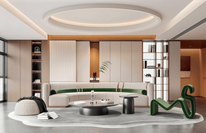 Modern living room 3D 모델 .c4d .max .obj .3ds .fbx .stl .blend 