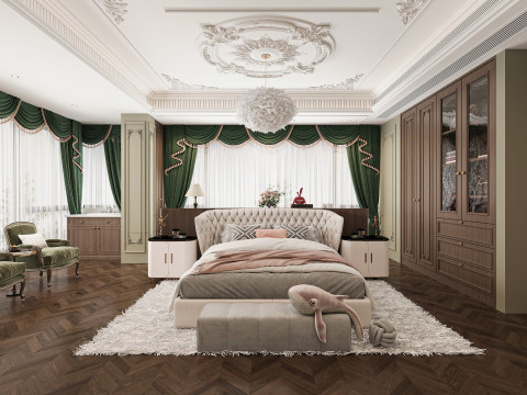 Modern bedroom 3D Model