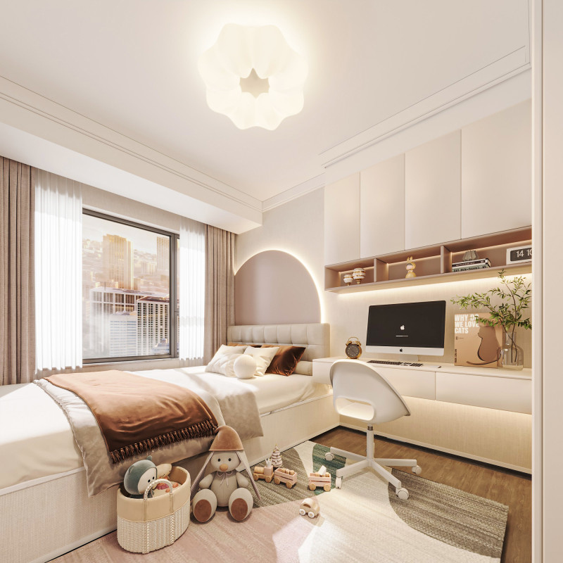 Modern bedroom 3D Model .c4d .max .obj .3ds .fbx .stl .blend 