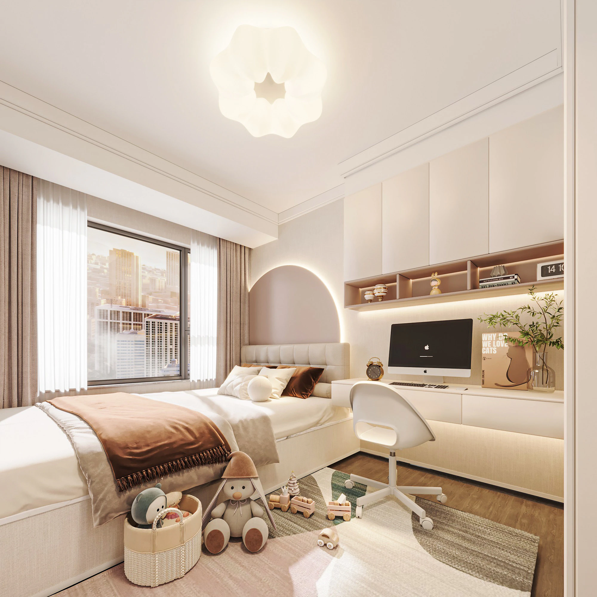 dormitorio moderno Modelo 3D .c4d .max .obj .3ds .fbx .stl .blend 