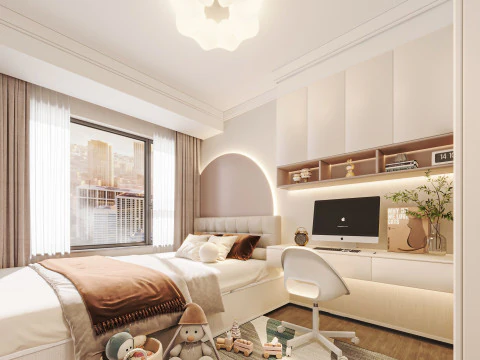 Modernes Schlafzimmer 3D Modell