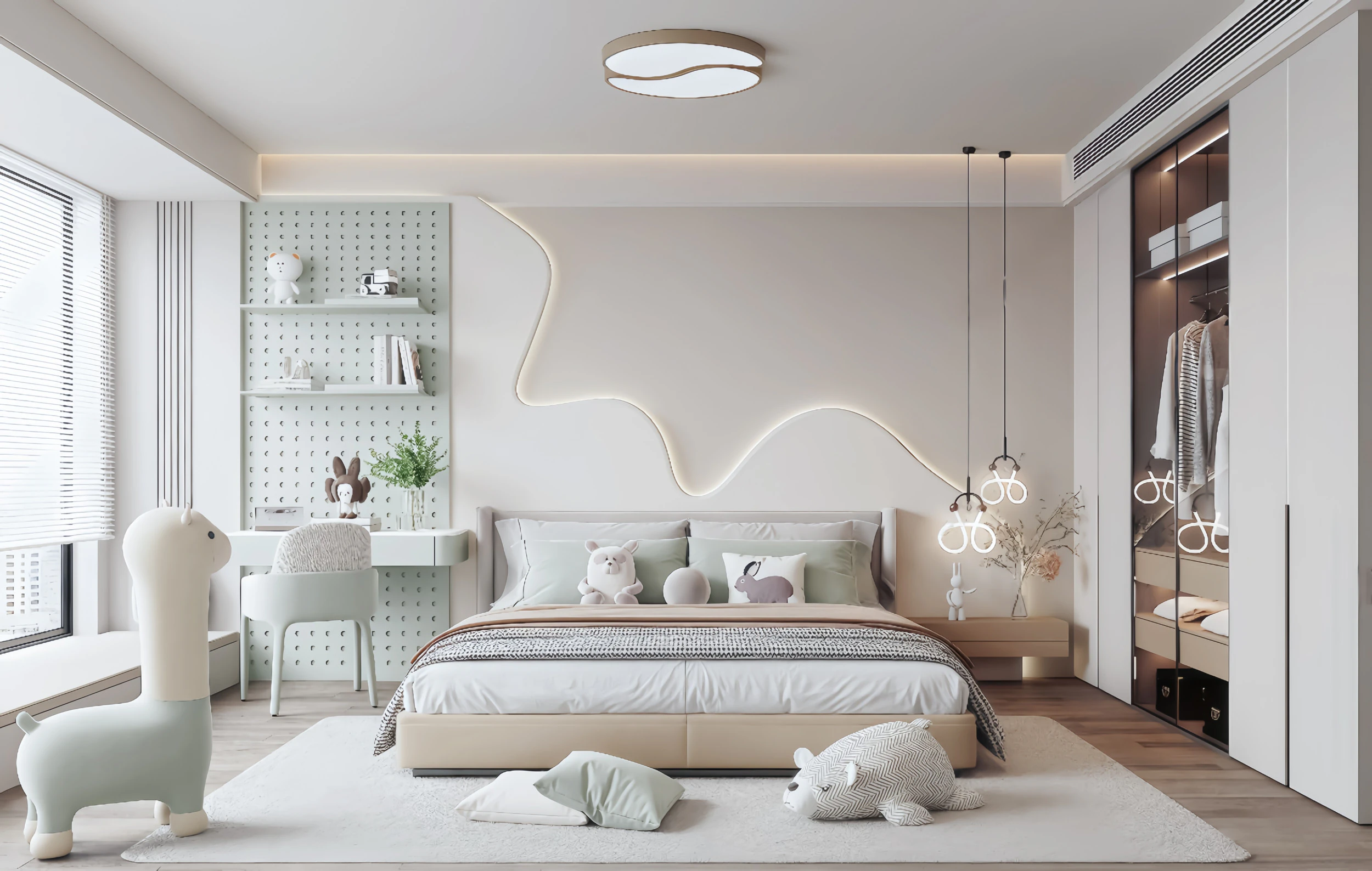 Modern bedroom 3D Model .c4d .max .obj .3ds .fbx .stl .blend 