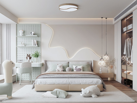 Modern bedroom 3D Model