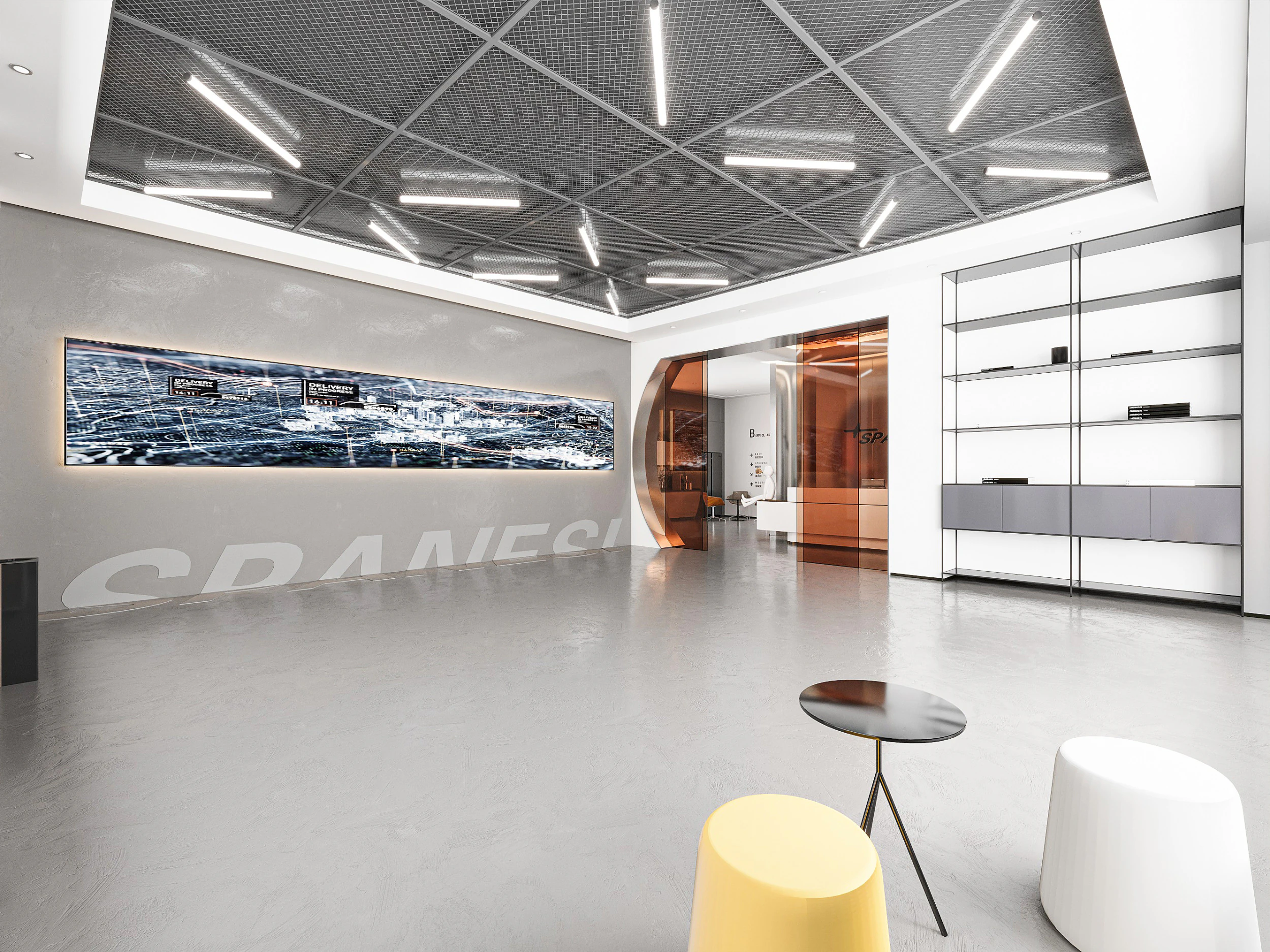 Modern office 3D Model .c4d .max .obj .3ds .fbx .stl .blend