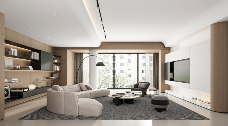 Modern living room 3D-Modell .c4d .max .obj .3ds .fbx .stl .blend 