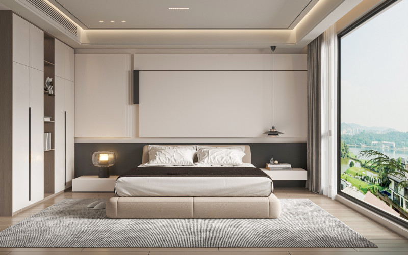 Modern bedroom 3D मॉडल .c4d .max .obj .3ds .fbx .stl .blend 