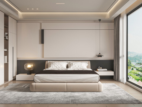 Modern bedroom 3D 모델