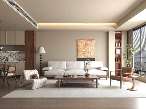 Modern living room 3D 모델