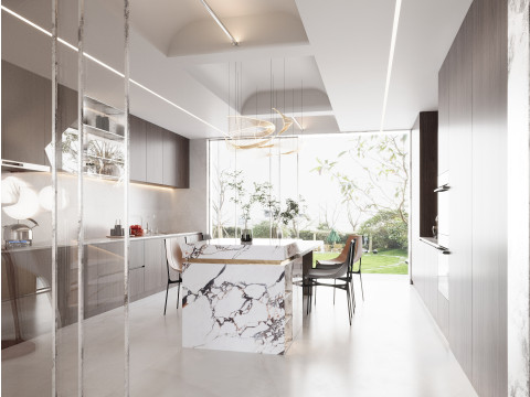 Modern living room 3D 모델