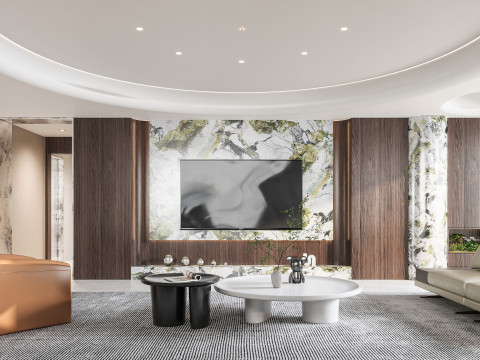 Modern living room 3D 모델