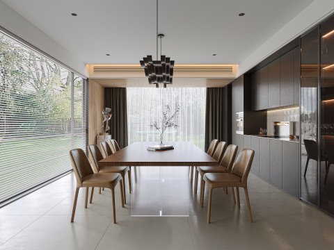 Modern dining room 3D Model