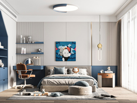 Modern bedroom 3D 모델