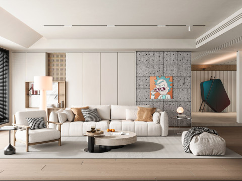 Modern living room 3D Model
