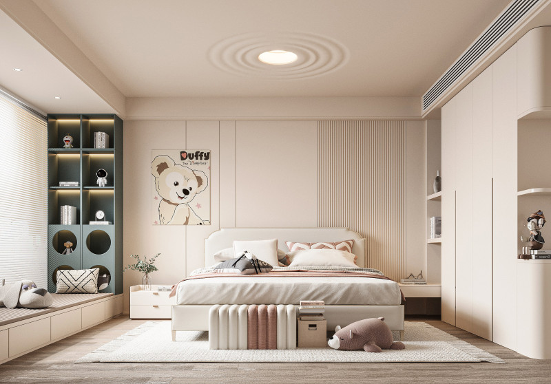 Modern bedroom 3D Model .c4d .max .obj .3ds .fbx .stl .blend 