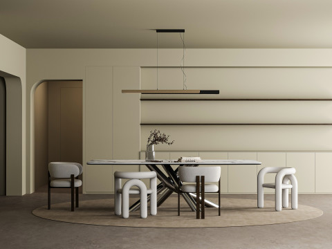Modern dining room Modèle 3D
