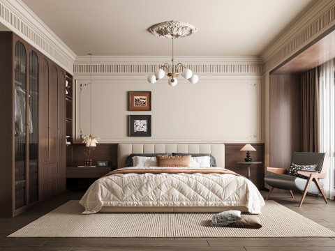 Modern bedroom Modello 3D