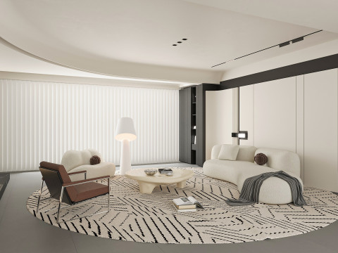 Modern living room Modèle 3D