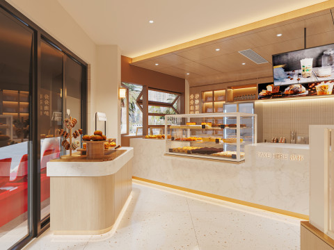 Modern Cake Shop Modello 3D
